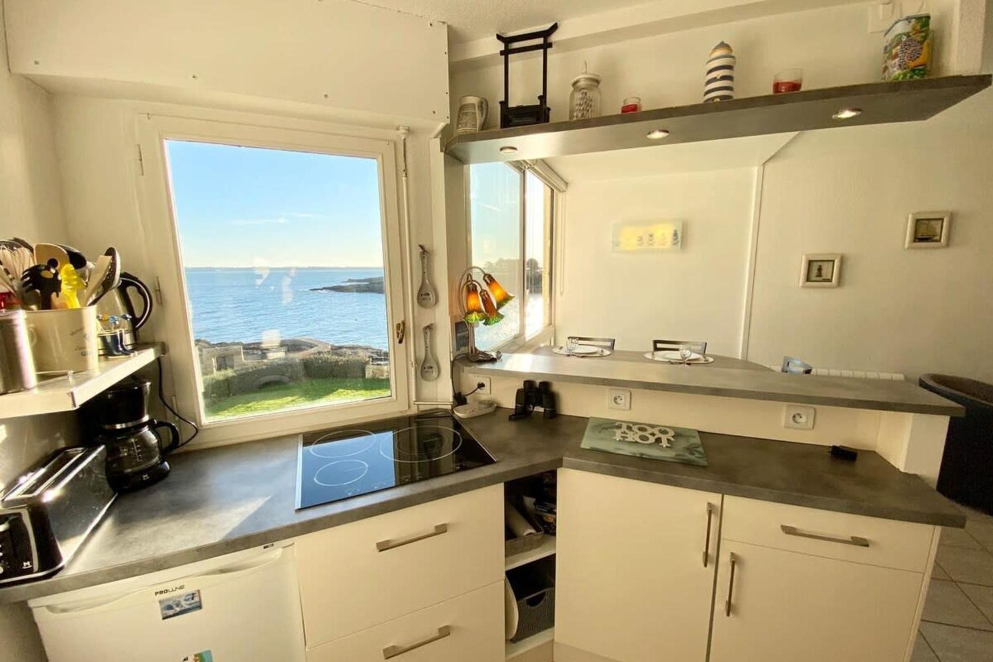 Superbe T3 Cosy Vue Mer 180 Ploemeur Bagian luar foto